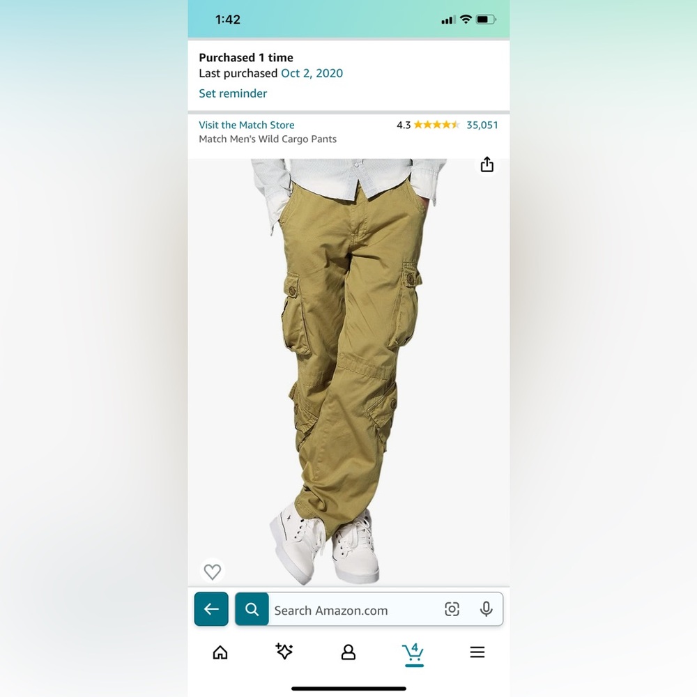 Match Men’s Cargos